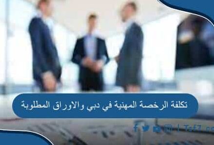 تكلفة الرخصة المهنية في دبي والاوراق المطلوبة وأهميتها وميزاتها