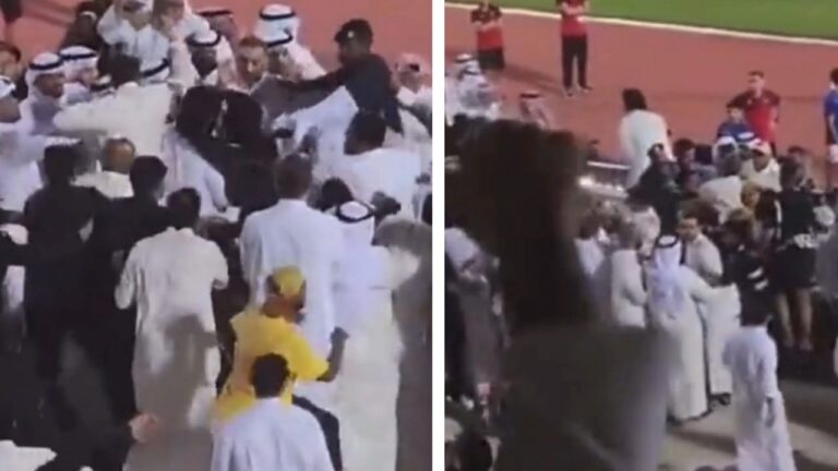 اشتباك بالأيدي بين إداريين القادسية والكويت في مباراة الدوري الكويتي