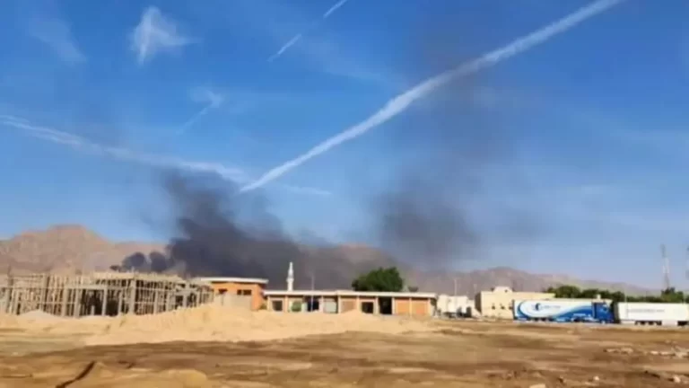 بعد حادث طابا.. شاهد مقذوف يسقط على نويبع المصرية