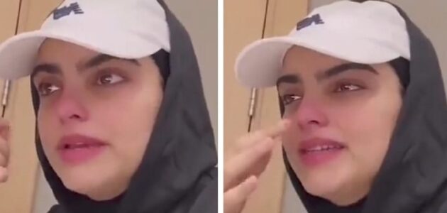 سارة الودعاني تبكي وهي تتكلم عن والدتها