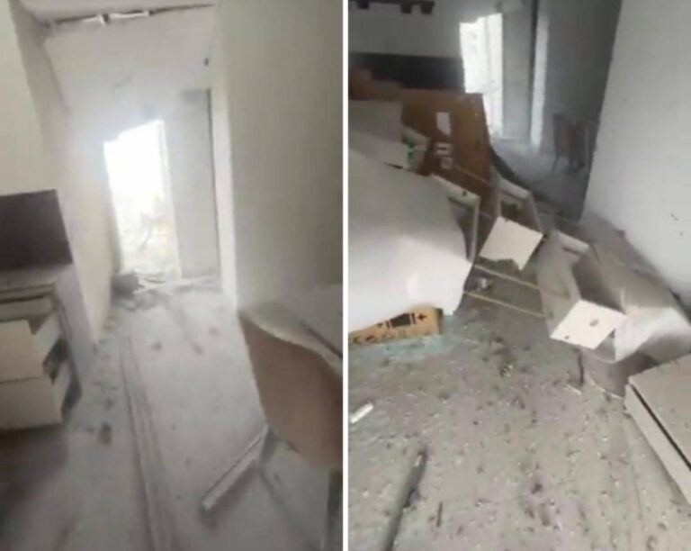 شاهد صاروخ من غزة يصيب مبنى سكني في بئر السبع الإسرائيلية