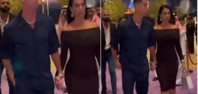 فيديو.. وصول كريستيانو رونالدو وجورجينا إلى افتتاح موسم الرياض