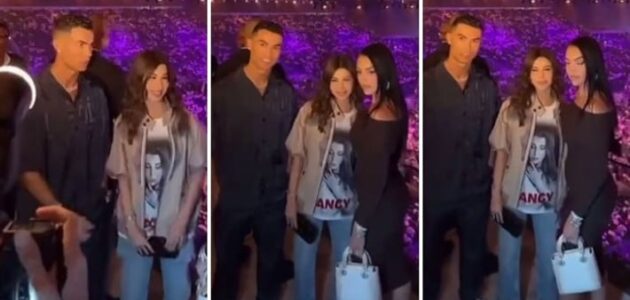 شاهد نانسي عجرم برفقة رونالدو وجورجينا في موسم الرياض