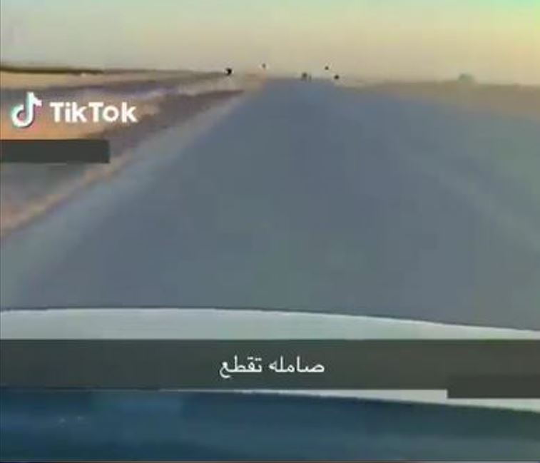 فتاة تفاجئ قائد سيارة وتعرض حياتها للخطر على الطريق السريعة