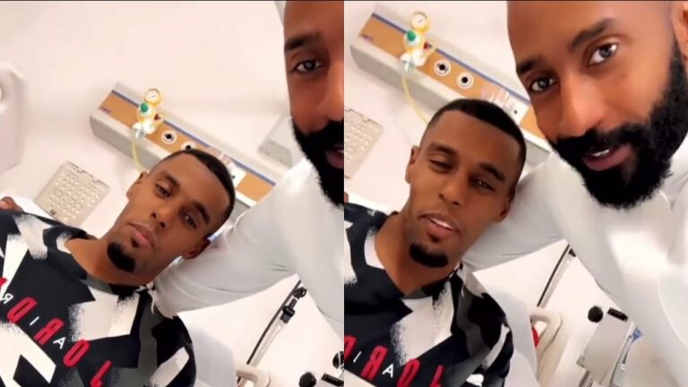 وليد عبدالله يزور حسين شيعان بعد إصابته بسرطان الدم