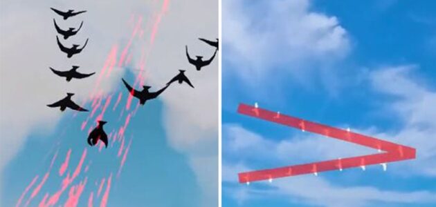 المسند يكشف سر تحليق الطيور المهاجرة على شكل رأس سهم