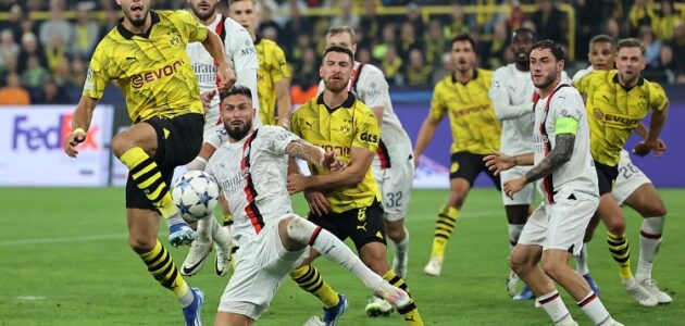 بث مباشر مباراة ميلان وبوروسيا دورتموند في إياب دوري أبطال أوروبا