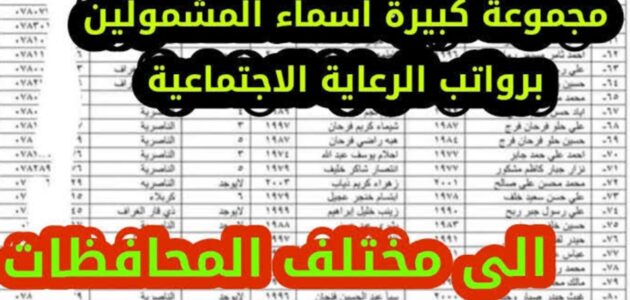 تنزيل سجل أسماء المشمولين في الرعاية الاجتماعية الدفعة السادسة عبر منصة مظلتي
