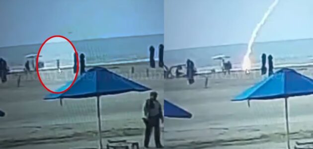 سقطت مع البرق كالقذيفة.. شاهد صاعقة تقتل سائحة في منتجع ببحر الكاريبي