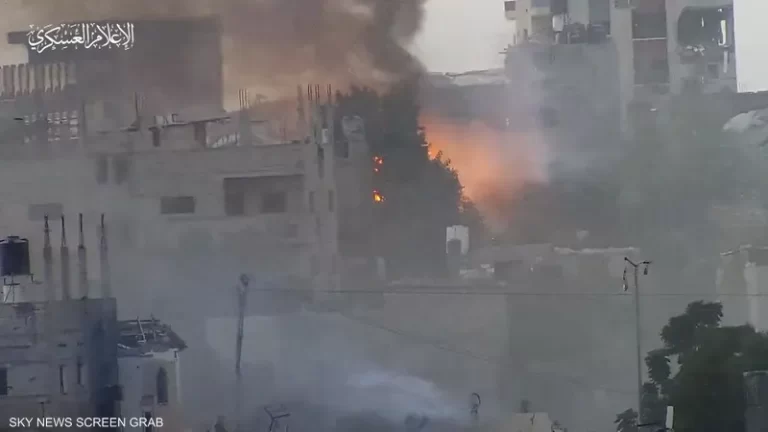 شاهد حماس تنشر فيديو يصور اشتباكات بين مقاتليها وجيش الإحتلال الإسرائيلي في غزة