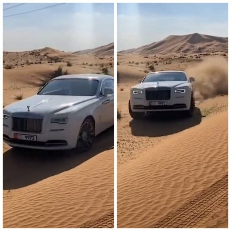 شاهد قائد سيارة روز رايز يثير الجدل بممارسة التطعيس في رمال الصحراء