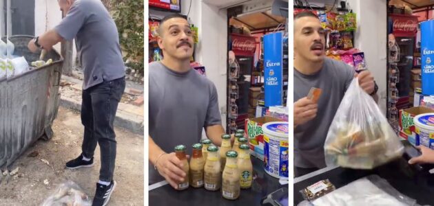 شاهد ماذا فعل شاب كويتي في مشروبات ستاربكس سرقها من داخل بقالة