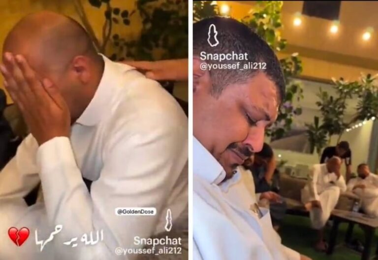 شاهد مشهور السناب شات ابو ريان يثير جدل واسع بعد تصويره صديقه أثناء بكاءه على والدته