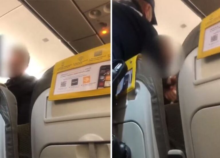 شاهد هبوط اضطراري لطائرة في روما واعتقال راكب مصري بسبب عبارة أنا أحب الله