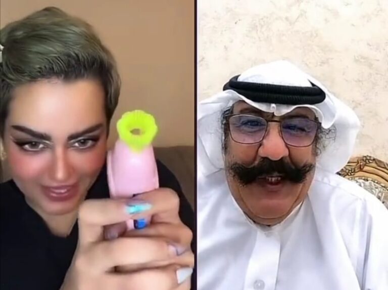 شاهد هديل العتيبي تتغزل في رجل مسن