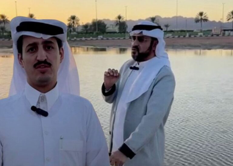 فيديو.. شقيقان يحاولان إنقاذ طفلتين جرفهما السيل في حائل