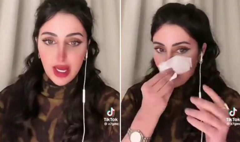 فيديو.. مشهورة التيك توك الجوهرة السبيعي تنهار وتبكي بعد تعرضها للسب وتستنجد بدعم المستخدمين