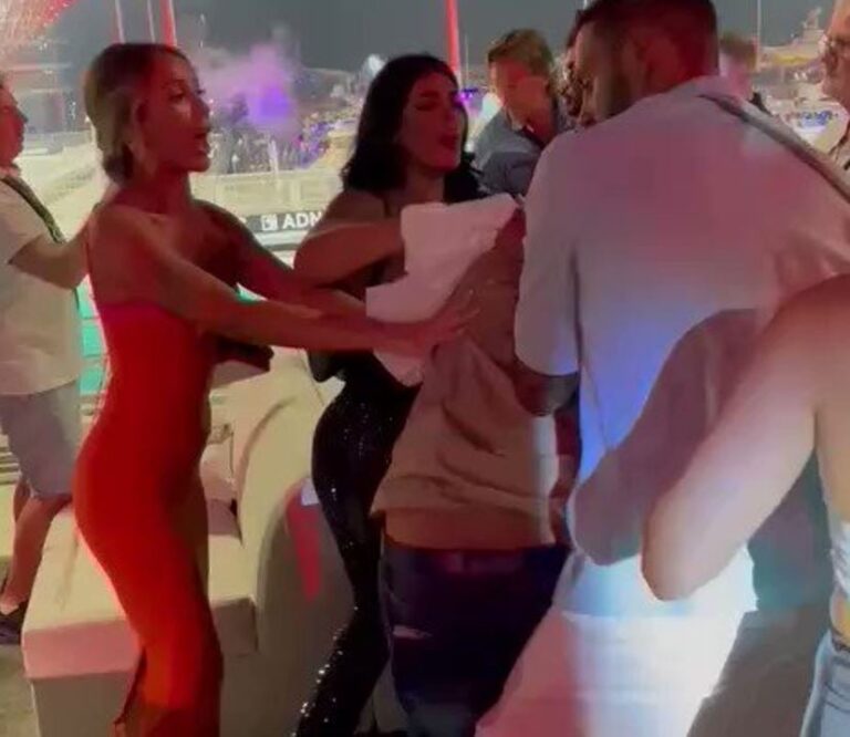 فيديو.. وقوع مشاجرة بين سياح أجانب خلال فعاليات سباقات فورمولا 1 في أبو ظبي