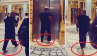 كانيي ويست يظهر حافي القدمين في فندق بالرياض.. شاهد ماذا فعل ليلحق بالمصعد