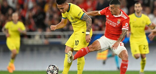 مشاهدة بنفيكا وإنتر ميلان في دوري أبطال أوروبا بث مباشر الآن