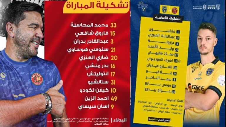 موسى بارو في قائمة الذئاب: تشكيلات الفِرَق: نادى التعاون ضد ضمك الجولة الـ12 دوري روشن السعودي