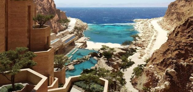 وجهة سياحية فاخرة مستدامة على ساحل خليج العقبة -صور وفيديو