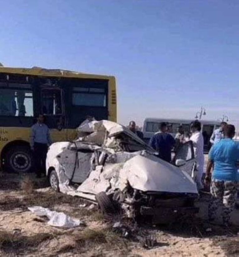 وفاة 4 طالبات ثانوية وإصابتين في حادث مروع بالجبيل الصناعية
