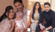 يلعبان بانسجام كبير.. شاهد ملكه كابلي تظهر رفقة طليقها أحمد سالم وطفلتهما
