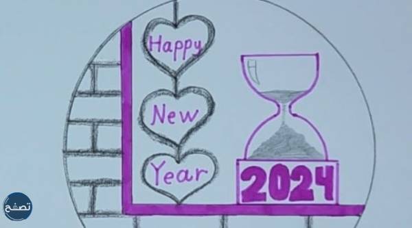 تصاميم جميلة للعام الجديد 2024