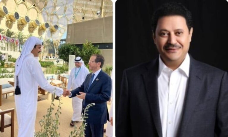 الكاتب عبد العزيز الخميس يعلق على مصافحة أمير قطر والرئيس الإسرائيلي خلال مؤتمر المناخ في دبي