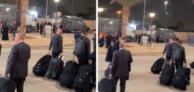 بعد منعهم من رفع شعارات سياسية.. شاهد لحظة انسحاب نادي غلطة سراي التركي من مباراة السوبر بموسم الرياض