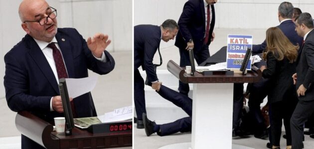 تطور صادم بشأن نائب تركي أصيب بـ نوبة قلبية خلال إلقائه كلمة عن الحرب الإسرائيلية في غزة