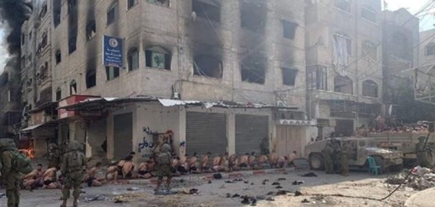 جيش الإحتلال الإسرائيلي يعلق على صور الأسرى الفلسطينيين العراة في غزة