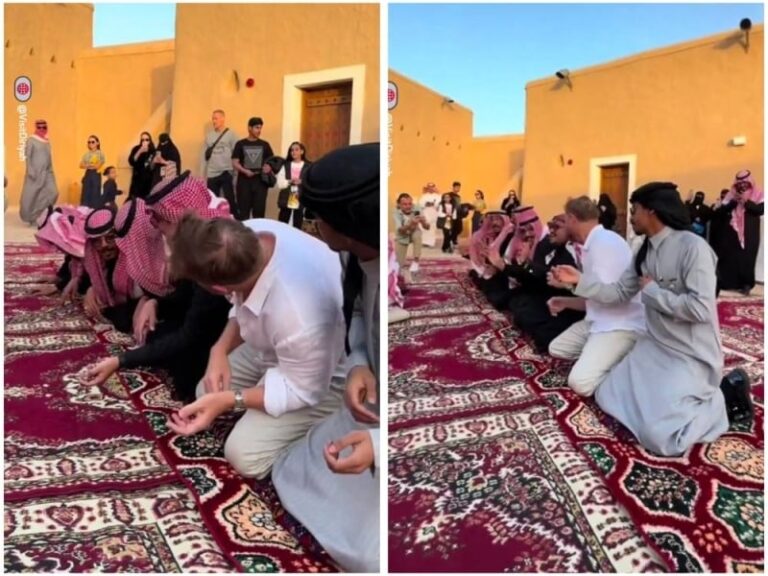 شاهد الدي جي العالمي ديفيد غيتا يؤدي رقصة السامري في الدرعية