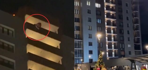 شاهد بابا نويل يسقط من برج شاهق والنهاية صادمة