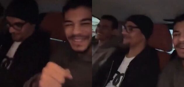 شاهد رابح صقر يتفاعل مع أبنائه بسعادة على أحد أنغامه