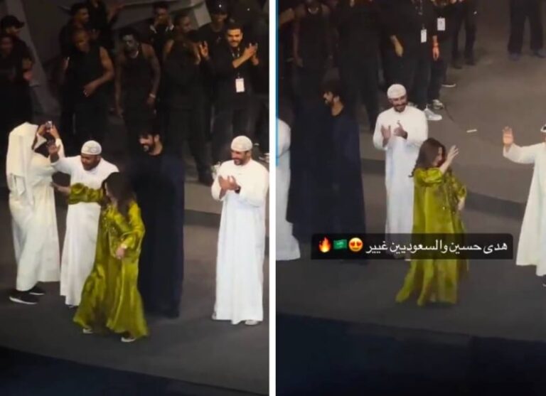 شاهد رقصة الفنانة الكويتية هدى حسين‬⁩ في آخر عرض من مسرحية ⁧‫السحر الأسود‬⁩ بالرياض.. والجمهور يتفاعل