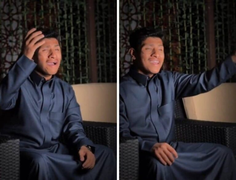 شاهد ريان نجل الفنان جابر الكاسر يبدع بغناء قصيدة مساعد الرشيدي ضاق الغمام