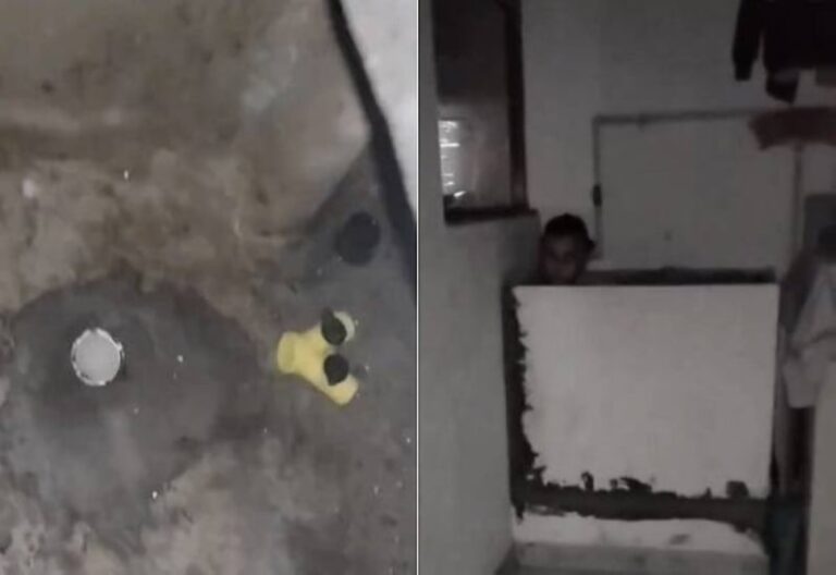 شاهد شاب يوثق ظهور شبح طفل داخل مغسلة منزله