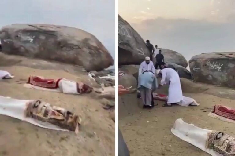 شاهد صاعقة رعدية تتسبب في وفاة 4 أشخاص أثناء تواجدهم في جبل غار ثور
