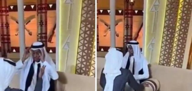 شاهد قعيد مع سكرتيره في مجلس الصياهد ومشاري المخلفي يعلق
