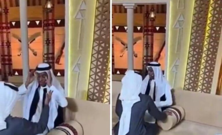 شاهد قعيد مع سكرتيره في مجلس الصياهد ومشاري المخلفي يعلق