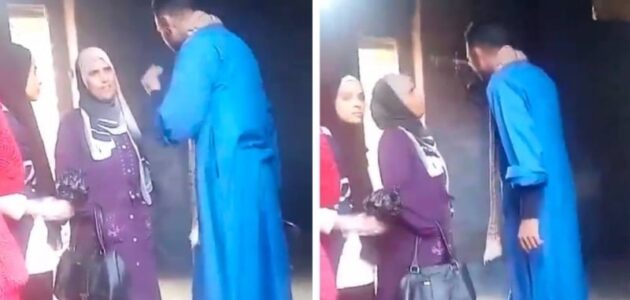 شاهد مصري يقتحم منزل امرأة ويرفض الخروج منه ويهددها بالقتل