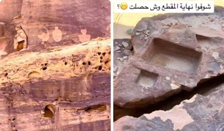 شاهد مواطن يعثر على آثار قديمة في حائل