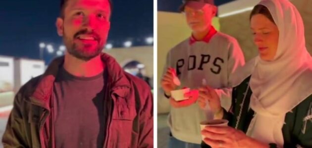 عائلة أمريكية تزور مهرجان الوليمة لأول مرة بالرياض