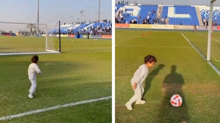 فيديو.. تفاعل رائع من جمهور الهلال مع نجل ياسين بونو