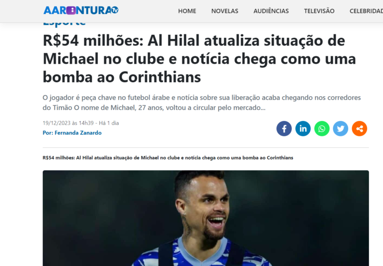 ميشيل مطلوب في البرازيل.. هل يوافق الهلال؟