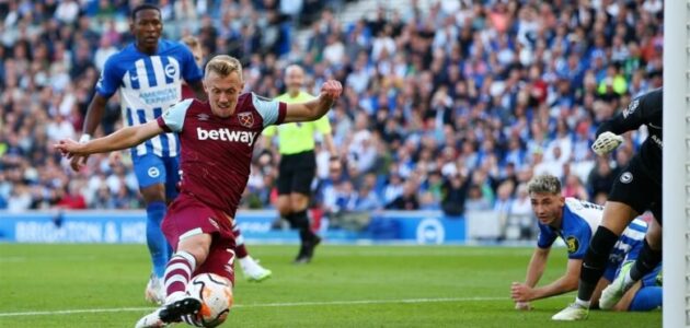 بث مباشر وست هام يونايتد وبرايتون تويتر الدوري الإنجليزي