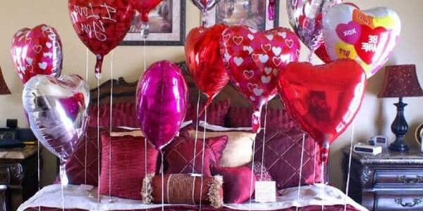 أفكار لتزيين غرفة النوم في عيد الحب جديدة 2024