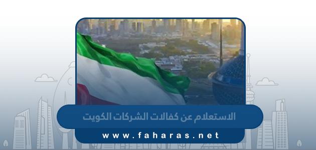 الاستعلام عن كفالات الشركات الكويت 2024 الرابط والخطوات